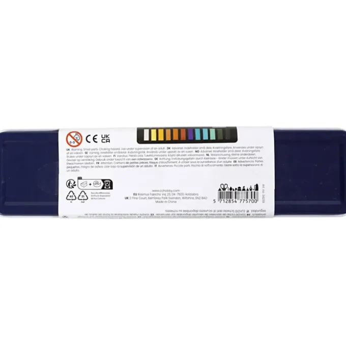 Akvarellsett - Metallic, 12 farger