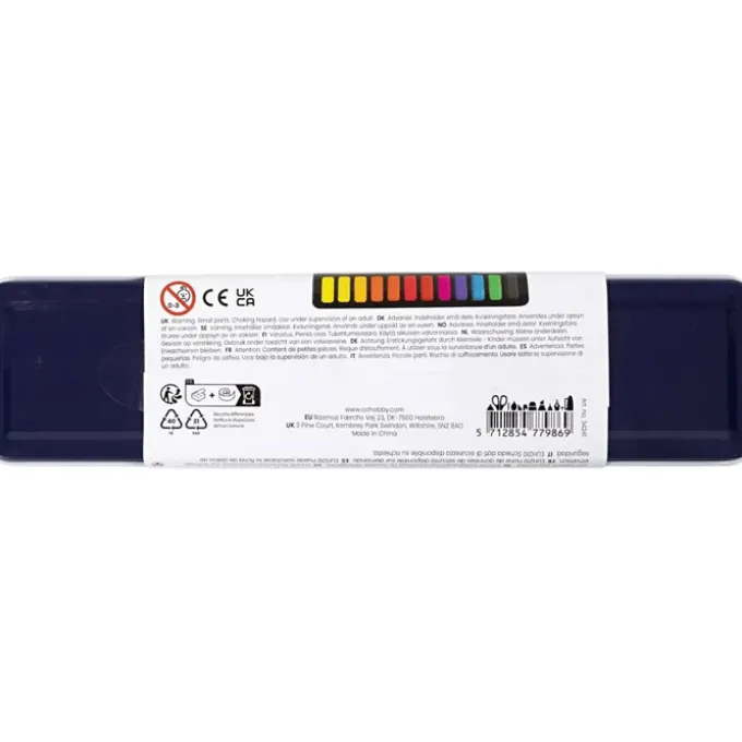Akvarellsett - Pastell, 12 farger