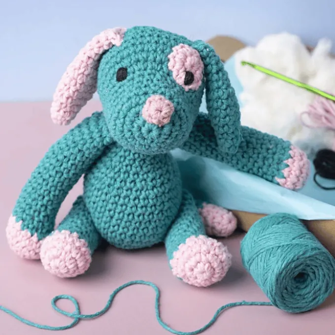 Amigurumi Heklesett - Hunden Honey