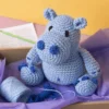 Amigurumi Heklesett - Flodhesten Frode