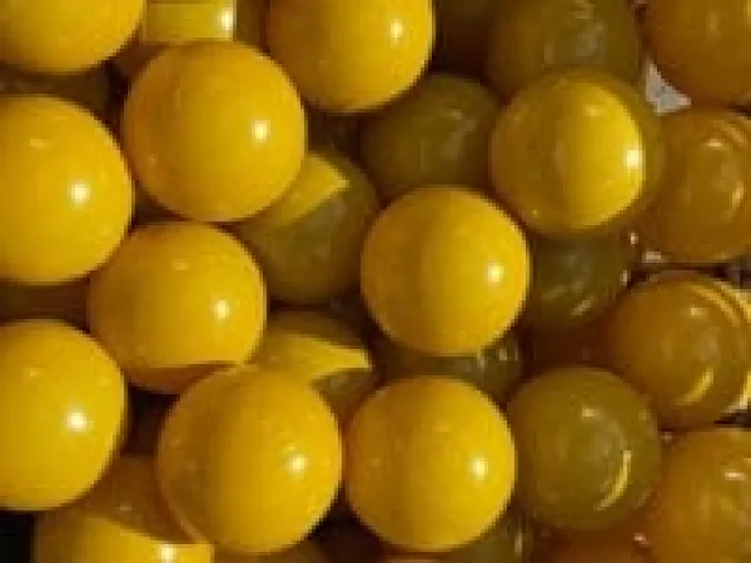 Ballbasseng baller Ø7 cm - Sennepsgul, 100 stk