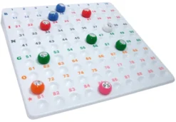 Bingo med trommel, inkl. 90 kuler