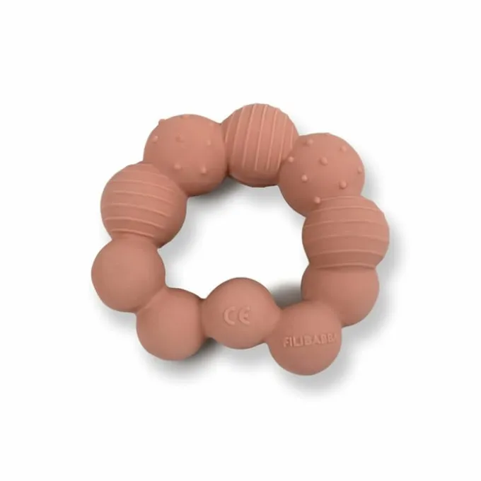 Bitedyr i 100% naturgummi - Larven Lily