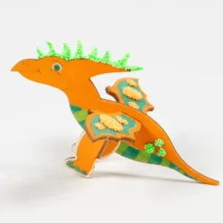 Bygg & mal - Dinosaurer, 3 stk.