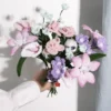 Chenilleblomster - Pastell-bukett