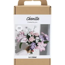 Chenilleblomster - Pastell-bukett