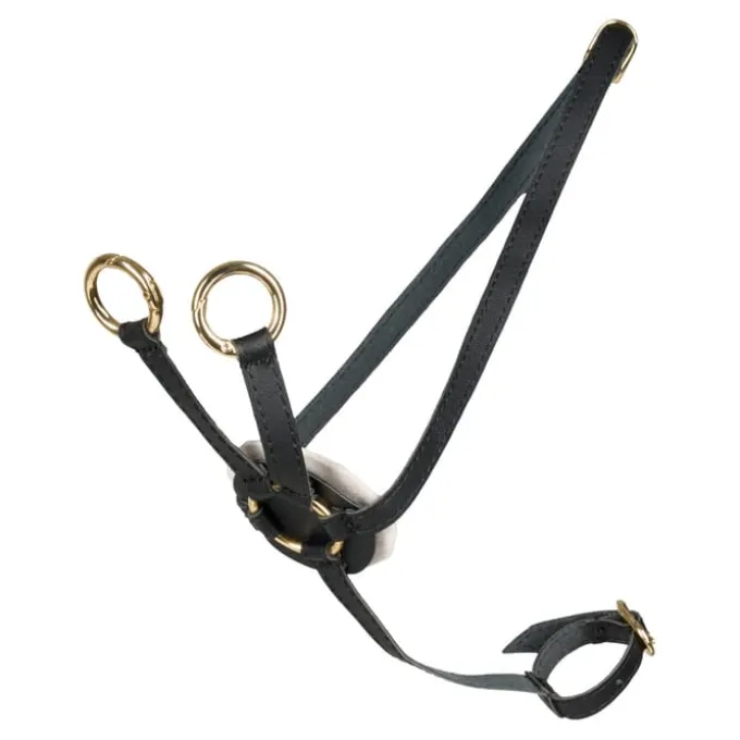 Cheval Roi tilbehør - Martingal, Svart/gull