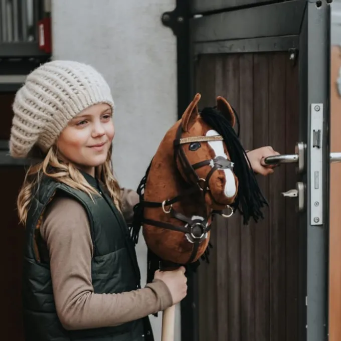 Cheval Roi tilbehør - Tøyle, kryssnesereim, svart