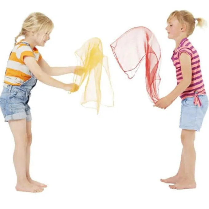 Chiffonskjerf liten - sett med 12 stk