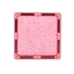 Cleverclixx | Glitter gjennomsiktig/rosa, 16 stk.