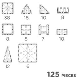 Cleverclixx | Pastell Creative, 125 stk