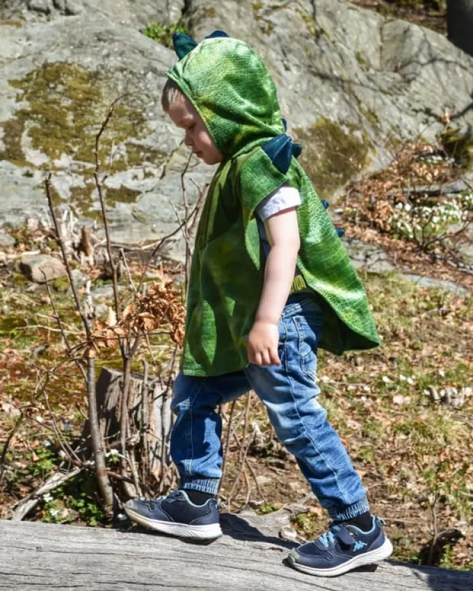 Dinosaurkostyme, str 1-4 år