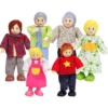 Dukkehusfigurer - Familie, inkl. besteforeldre