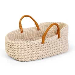 Dukkeseng strikket - bærebag til dukke 30 cm