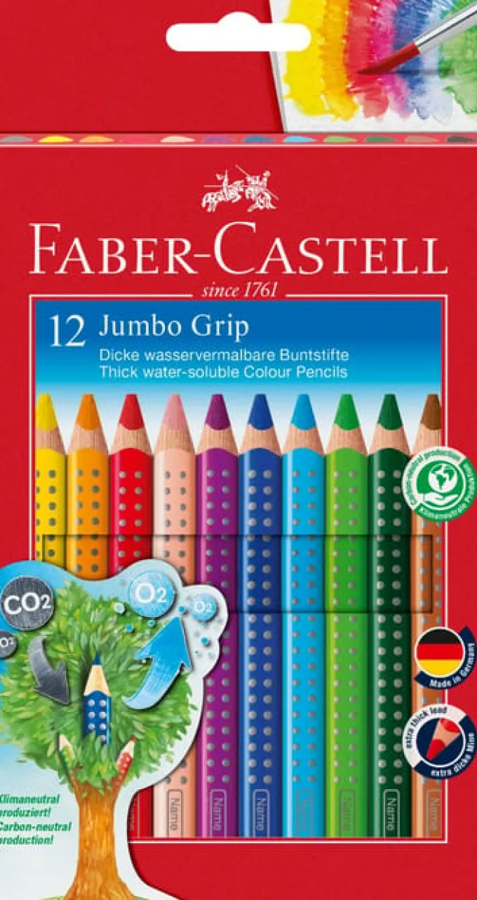 Faber Castell Fargeblyanter Jumbo Grip 12 stk