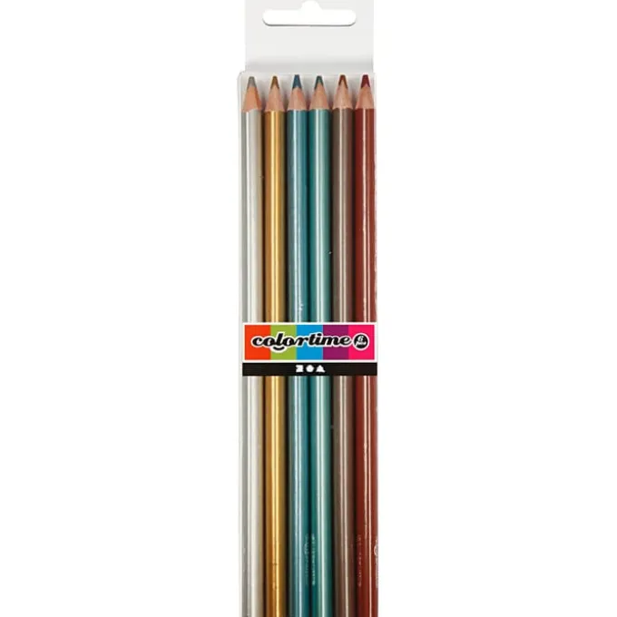 Fargeblyanter - Metallic, 6 stk