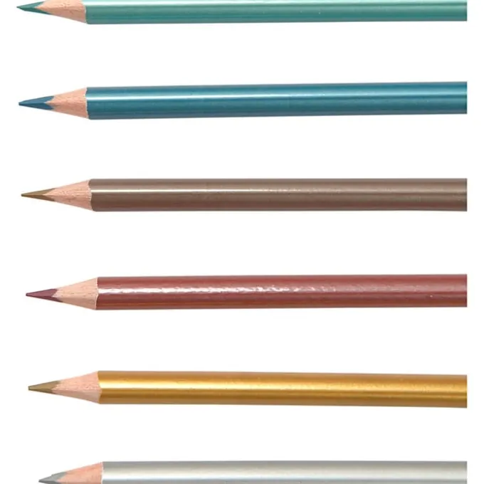 Fargeblyanter - Metallic, 6 stk