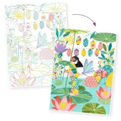 Fargeleggingsplakater - Japan, 3 stk