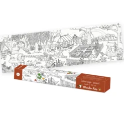 Fargeleggingsplakat 1,5 meter - Hageliv
