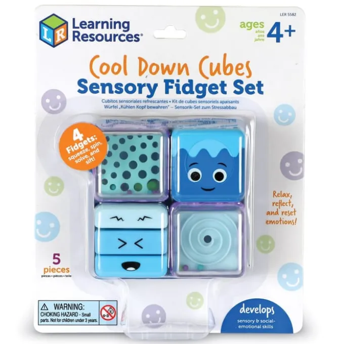 Fidget cubes - Finn roen, 4 stk