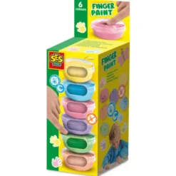 Fingermaling - 6 x 45 ml - Pastell