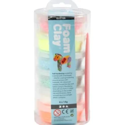 Foam Clay 6 x 14 gr. - Glitter