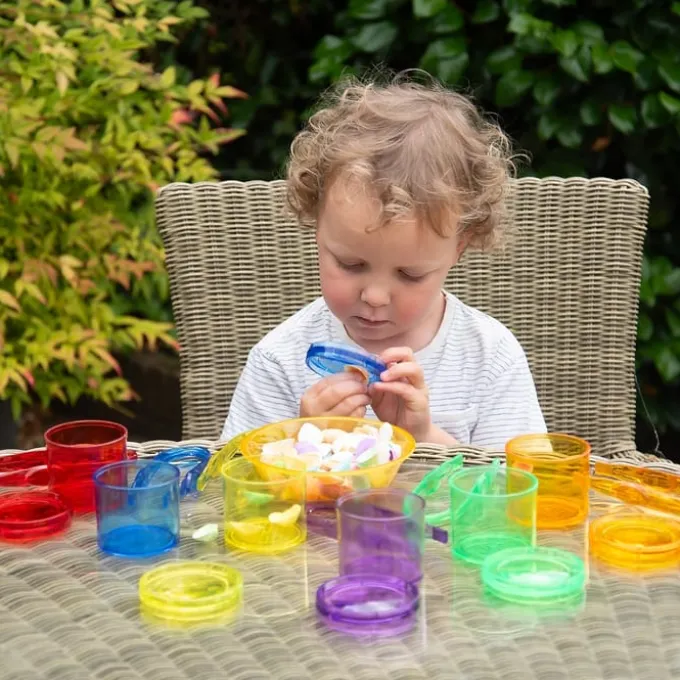 Gjennomsiktige insektsglass 6 stk