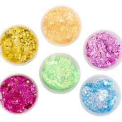 Glitter Clay 6 x 20 ml - Basisfarger