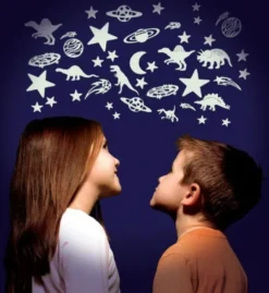 Glow - Dinosaurer + stjerner, 12 deler