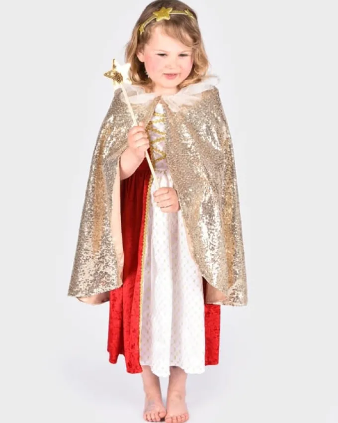 Gullkappe, stav, hårbånd, str. 3-8 år