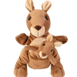 Hånd- & fingerdukke - Kengurumamma med unge