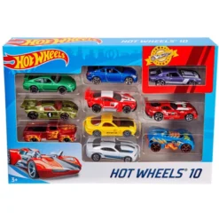 Hot Wheels-biler (assortert), 10 deler
