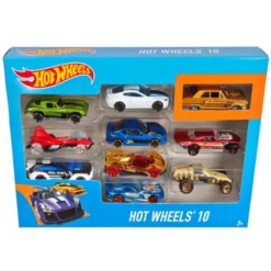 Hot Wheels-biler (assortert), 10 deler