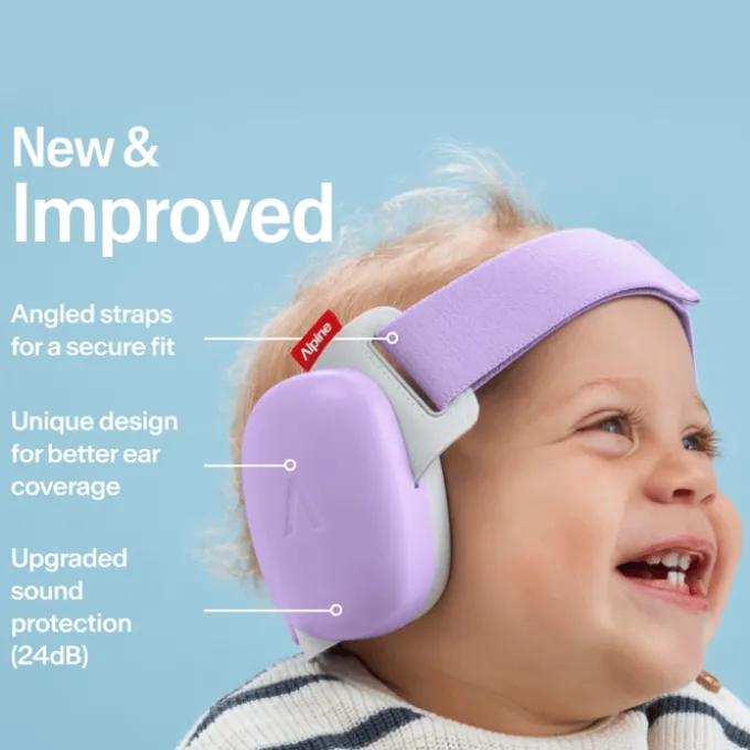 Hørevern Muffy Baby 1-4 år - Lilla