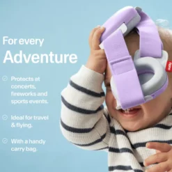 Hørevern Muffy Baby 1-4 år - Lilla