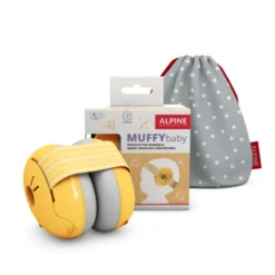Hørselsvern Muffy Baby 1-3 år - Gul