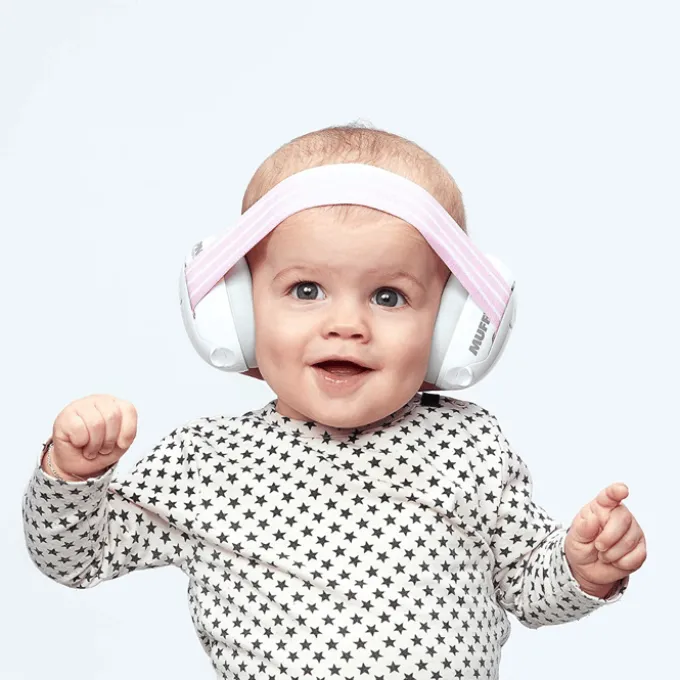 Hørselsvern Muffy Baby 1-3 år - Rosa
