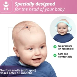 Hørselsvern Muffy Baby 1-3 år - Rosa