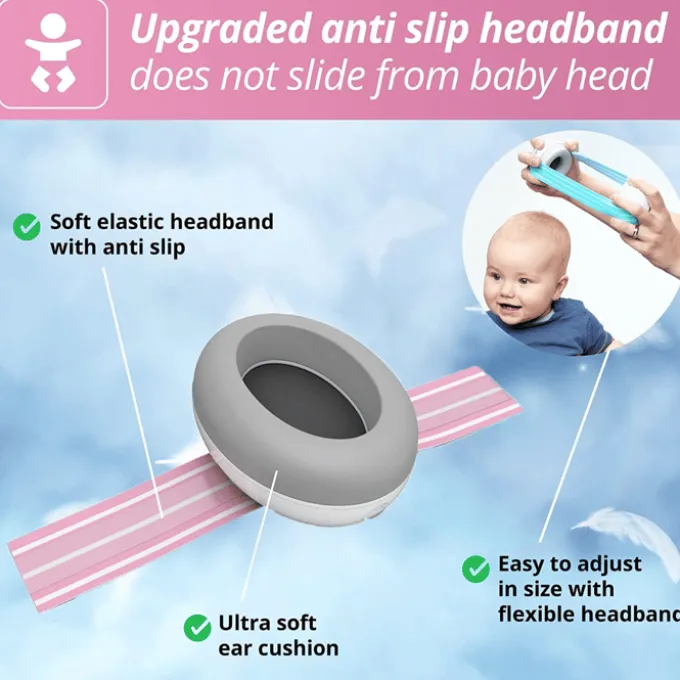 Hørselsvern Muffy Baby 1-3 år - Rosa