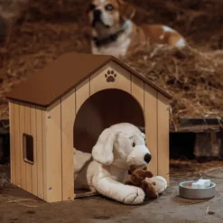 Hundehus inkl. matskål og hundemat