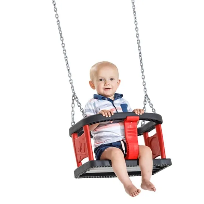 Huske - Baby m. gummisede - Rød