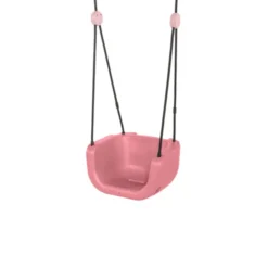 3-i-1 babyhuske - Rosa (svart tau)