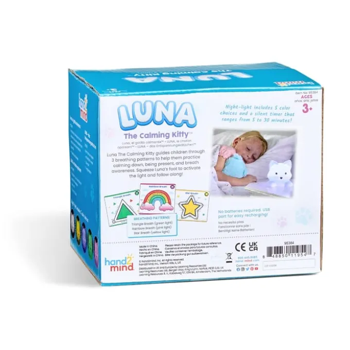 2-i-1 nattlampe og åndedrettsguide, Luna