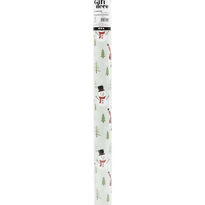 Juleinnpakningspapir 50 cm x 5 m - Julevenner
