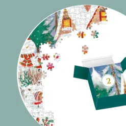 Julekalender-puslespill – Juleglede, 500 brikker