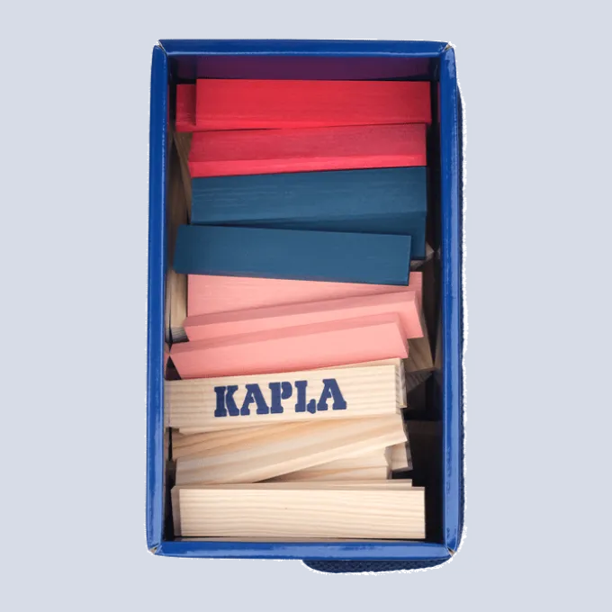 KAPLA klosser - Blå/Rød/Rosa, 120 stk