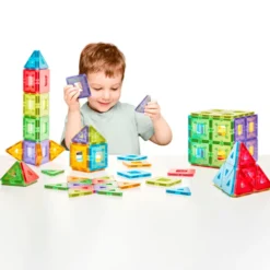 KinderMag Polydron | Gjennomsiktig | 96 stk.