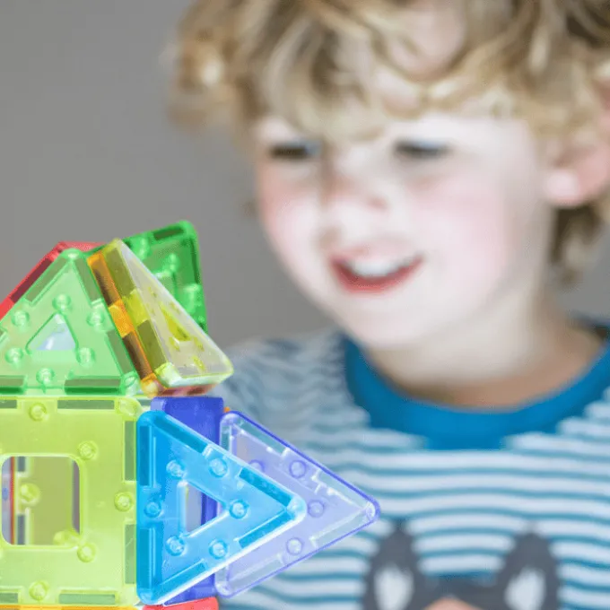 KinderMag Polydron | Gjennomsiktig | 96 stk.