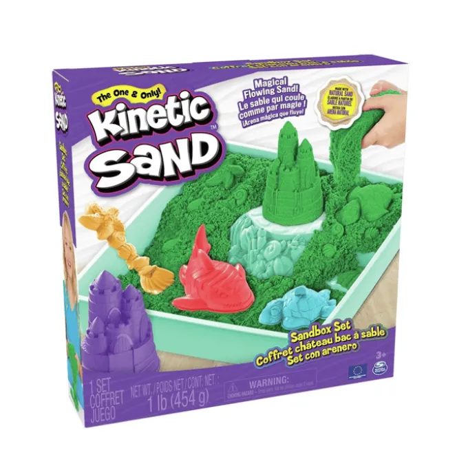 Kinetic Sand® - Sandboks grønn, 454 gram
