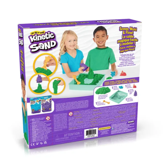 Kinetic Sand® - Sandboks grønn, 454 gram